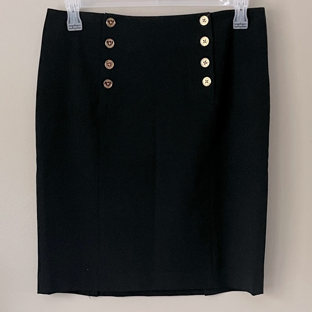 Ralph Lauren nautical button black skirt